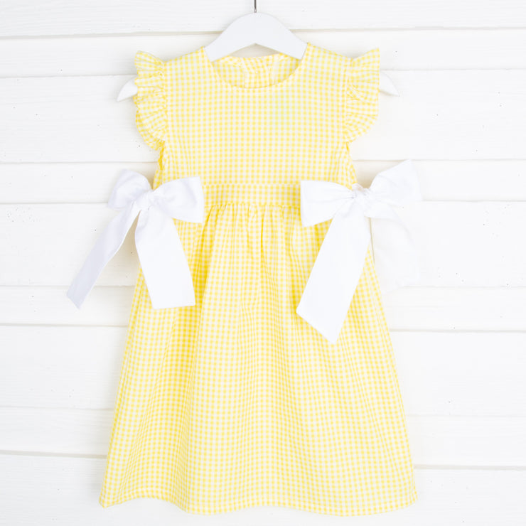 Yellow Gingham Avery Dress