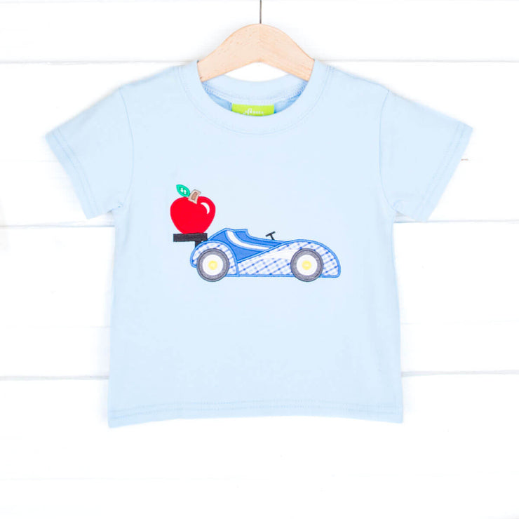 Apple Race Car Blue Shirt