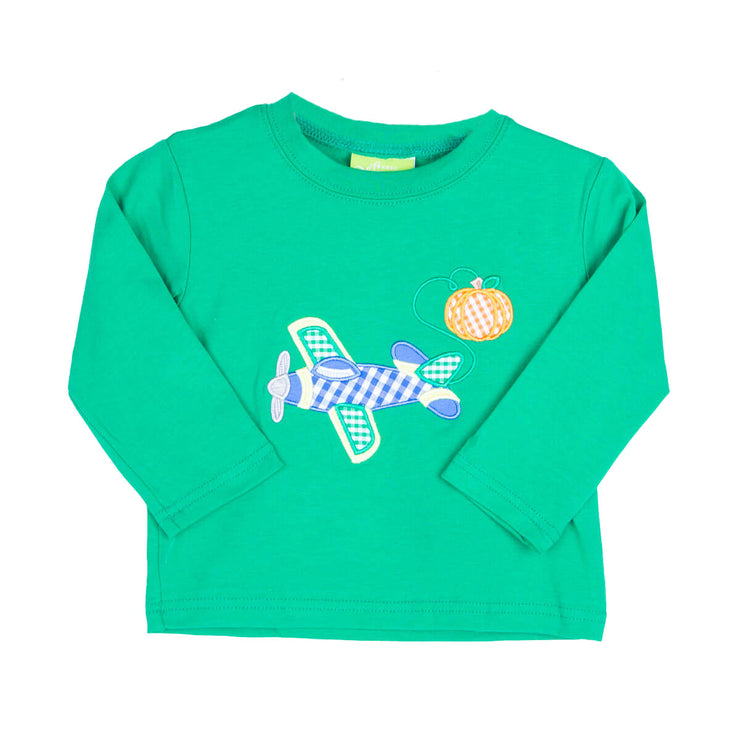 Green Pumpkin Airplane Shirt