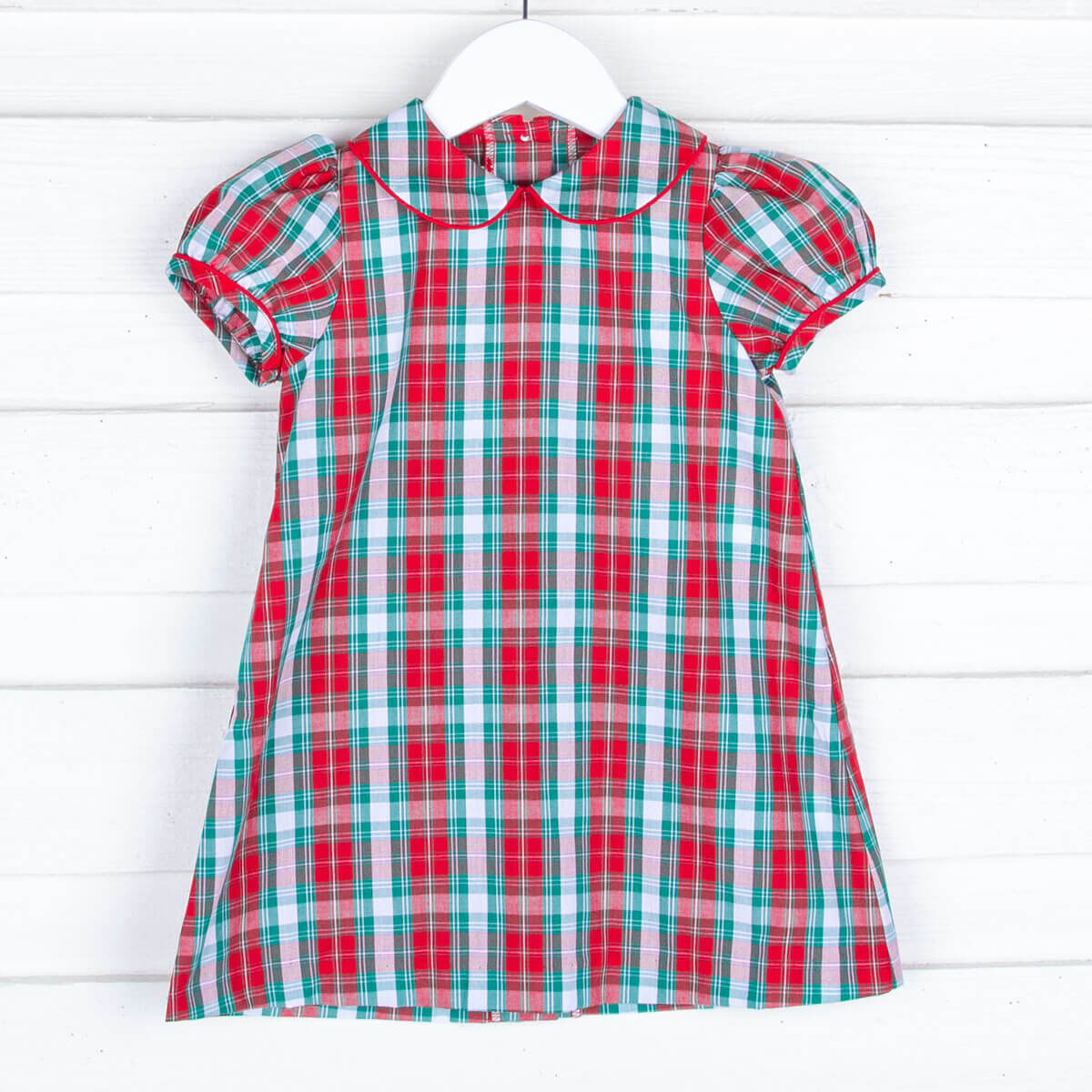 Red & Green Plaid Sally Dress