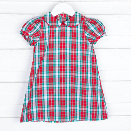 Red and Green Plaid Sally Dress
