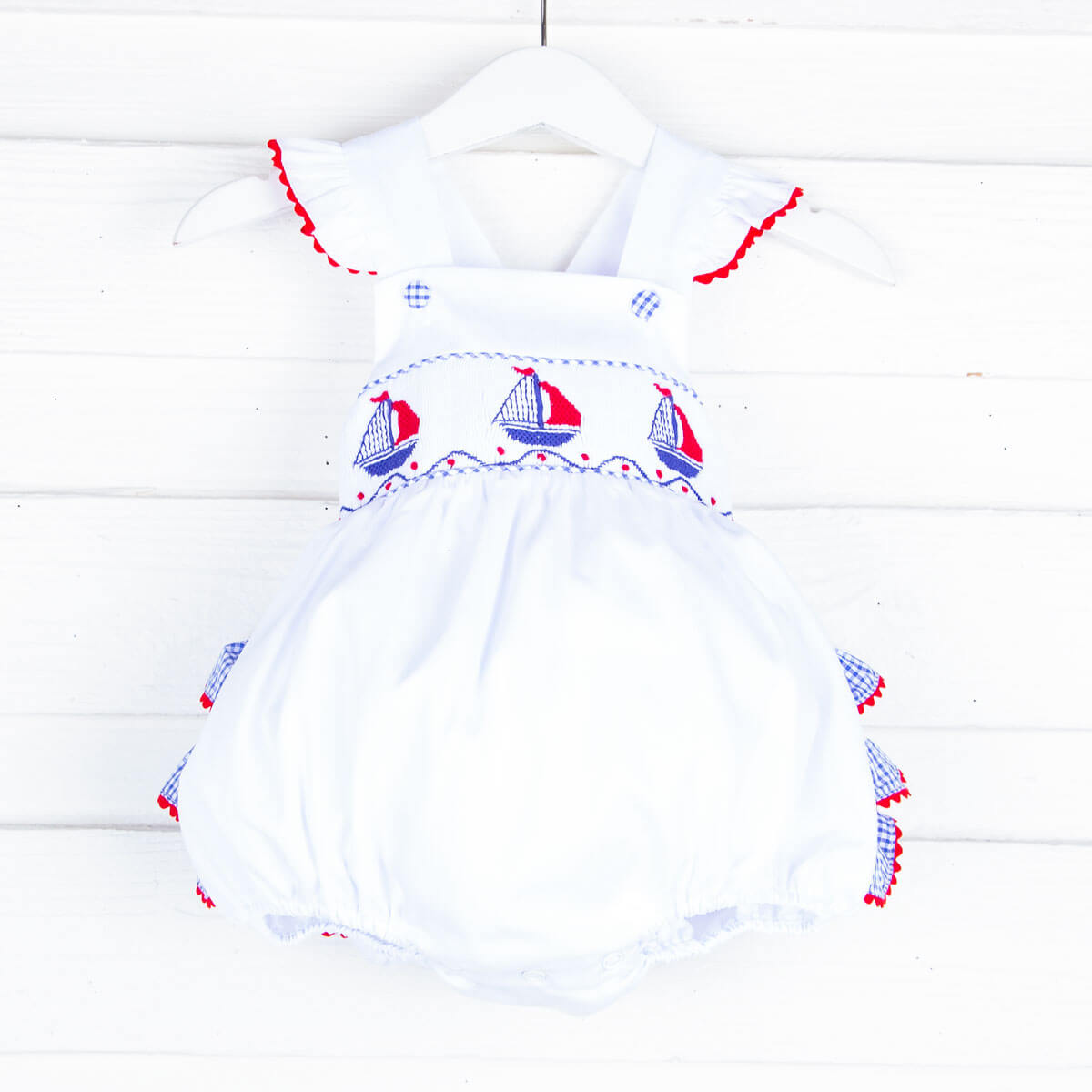 Let's Sail Away Leah Smocked Bubble