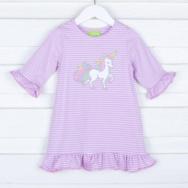 Magical Unicorn Ruffle Milly Dress