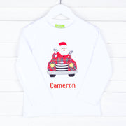 Here Comes Santa! White Long Sleeve Shirt