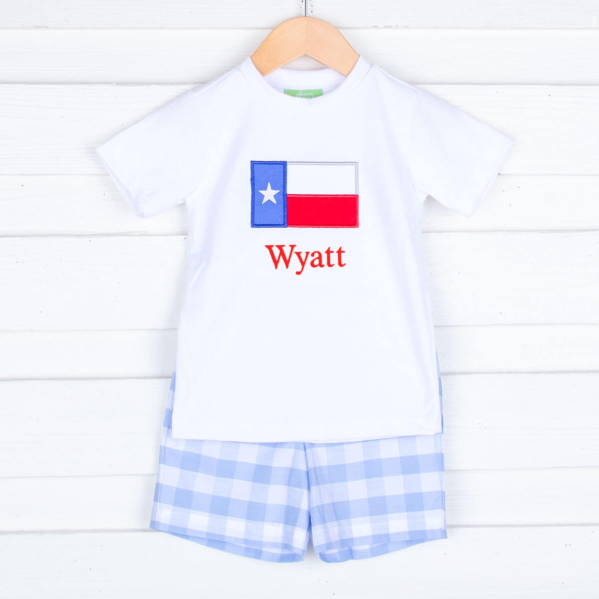 Texas Flag Blue Short Set
