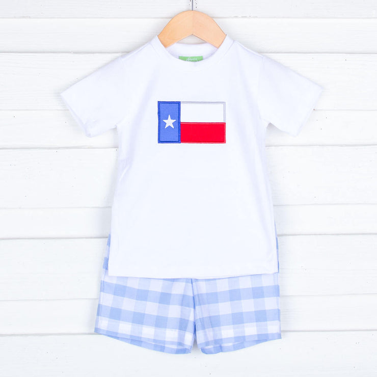 Texas Flag Blue Short Set