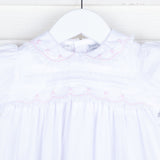 White Lace Trim Dress with Bloomer