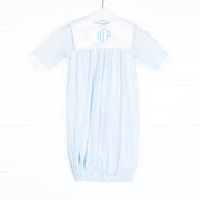 Blue Baby Gown with Sailor Collar