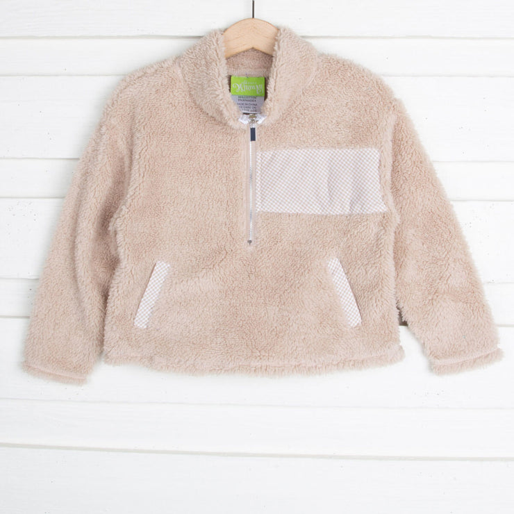 Sherpa Quarter Zip Fleece Jacket