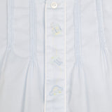 Train and Plane Embroidered Pleated Bubble