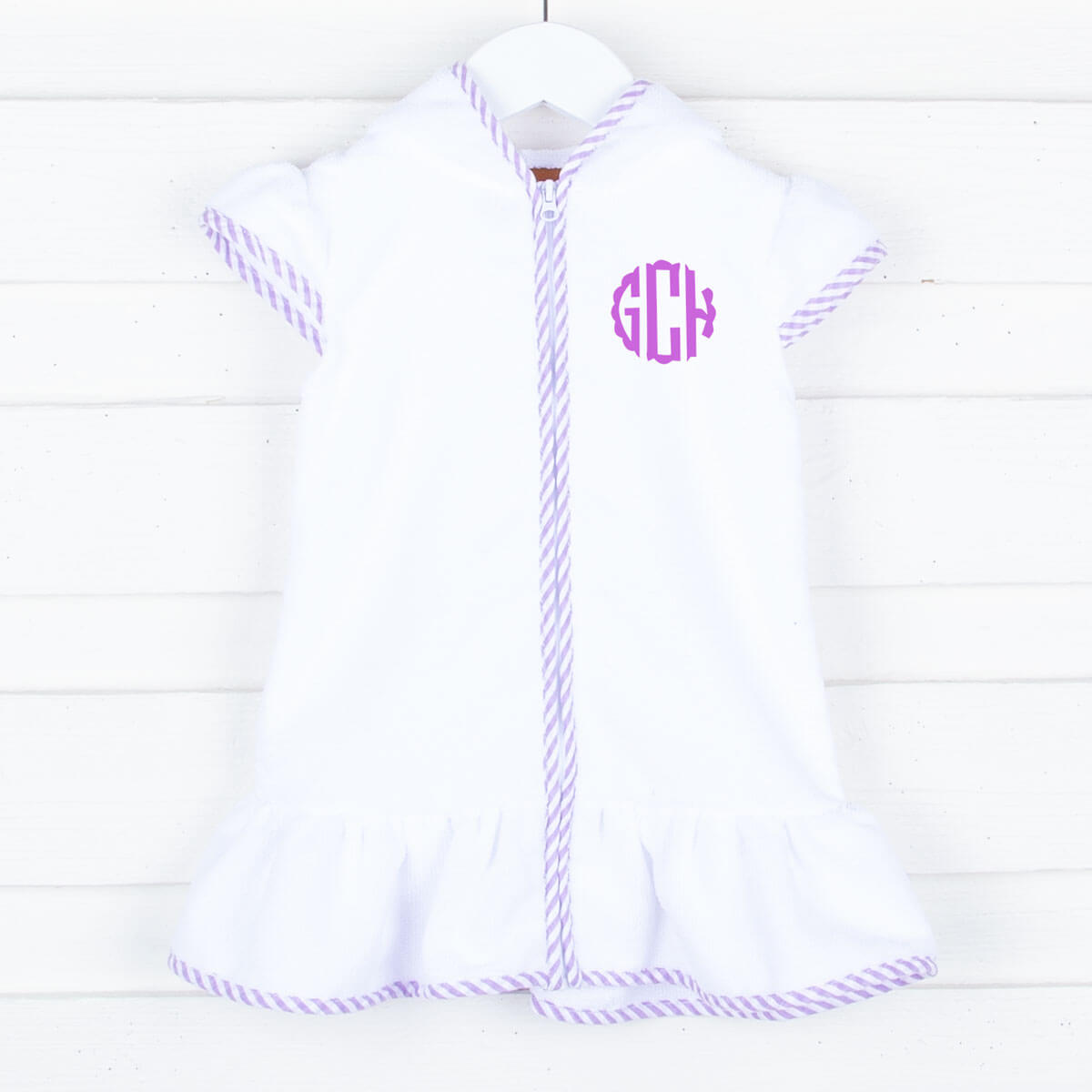 Terry Lavender Swimsuit Coverup