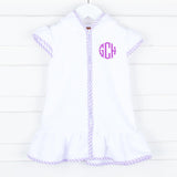 Terry Lavender Swimsuit Coverup