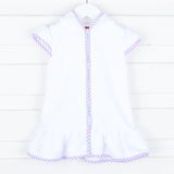 Terry Lavender Swimsuit Coverup