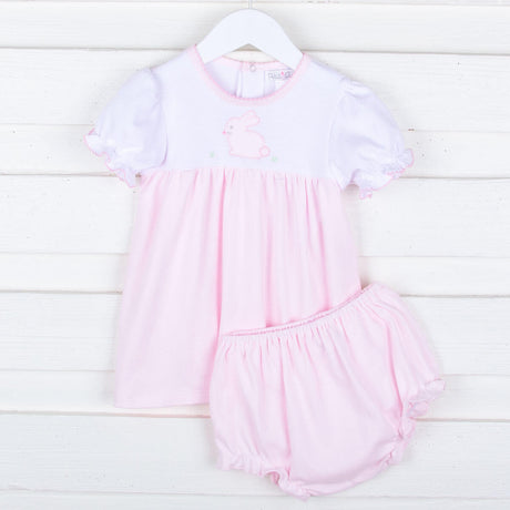 Light Pink Bunny Knit Dress