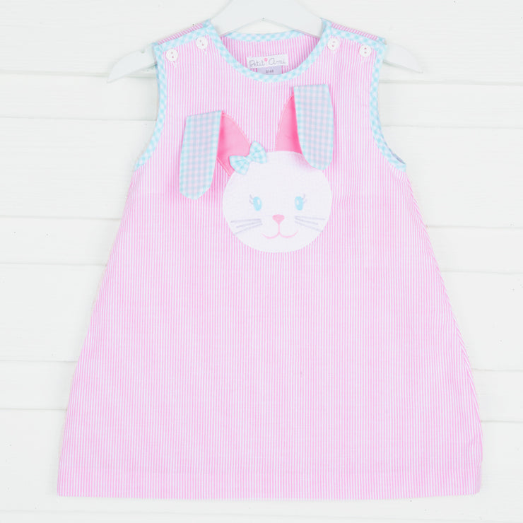 Bunny Applique Pink Dress