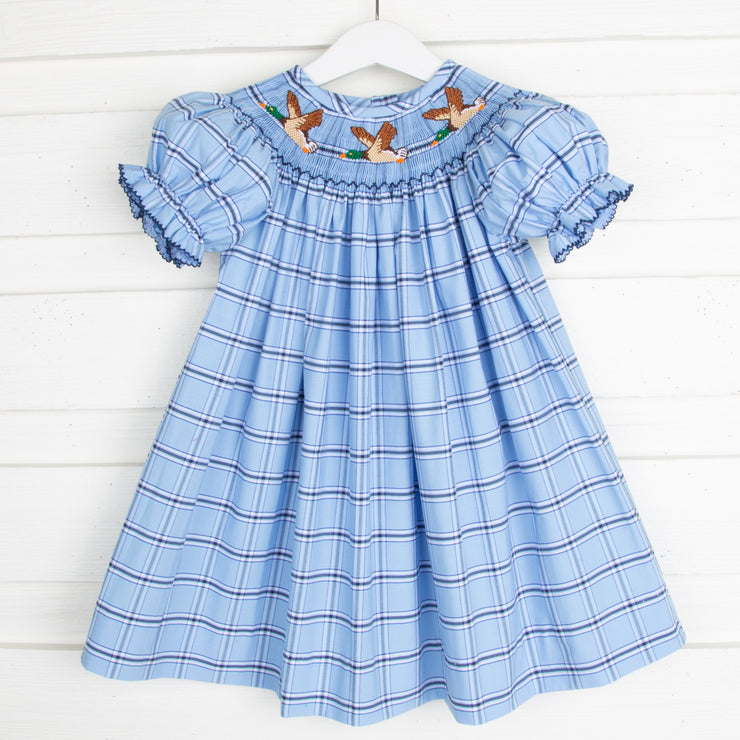 Mallard duck 2025 smocked dress