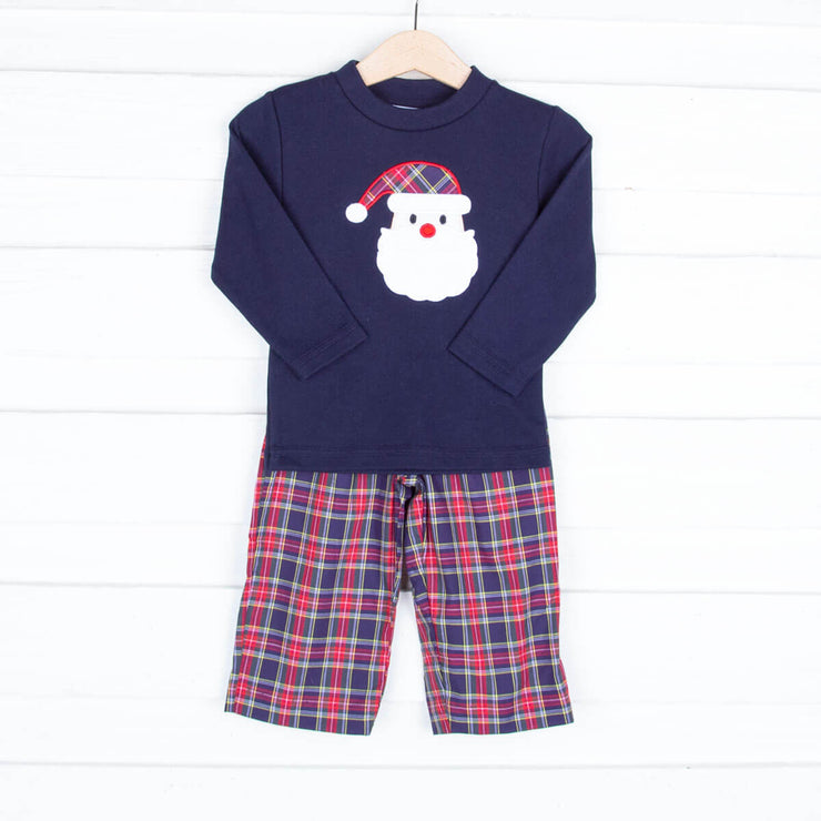 Santa Vermont Plaid Boy Pant Set