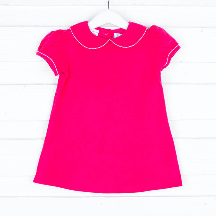 Bright Pink Corduroy Sally Dress