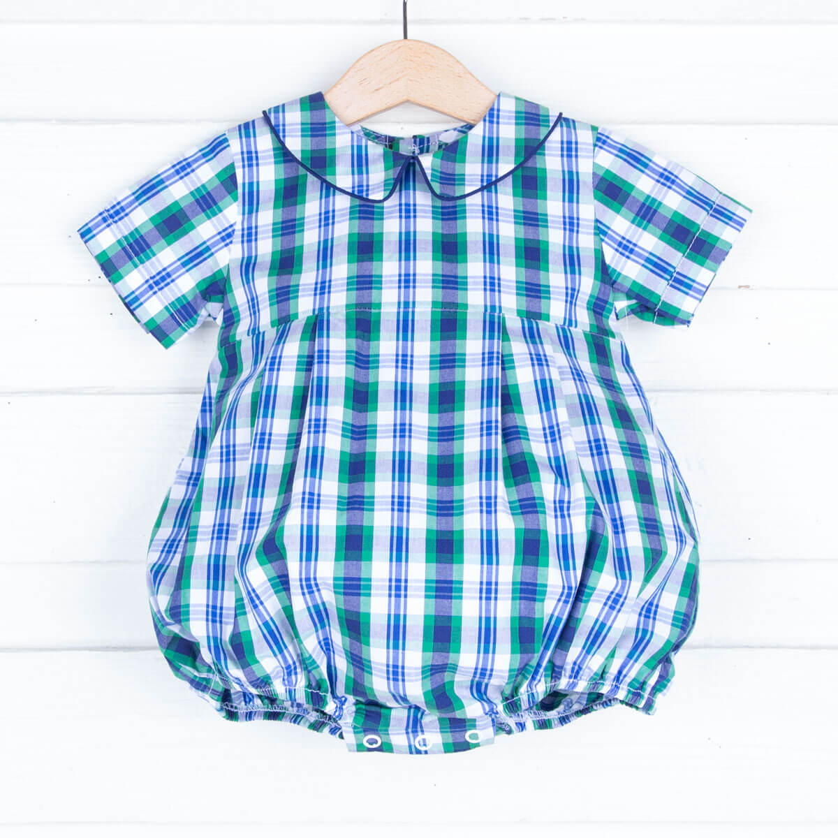 Brimmz blue hot plaid bomber - child