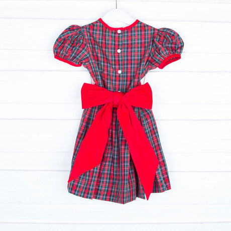 Christmas Eve Red Sash Dress