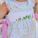 Spring Caterpillar Smocked Floral Beverly Bubble