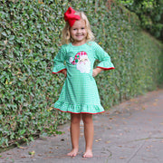 Happy Santa Green Milly Dress