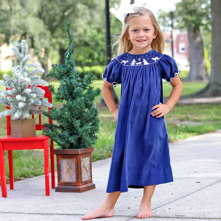 Christmas nativity discount smocked dress