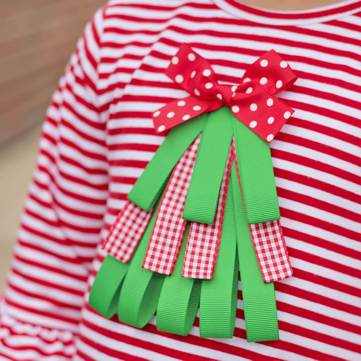 Christmas Tree Stripe Milly Dress