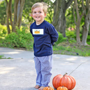 Pumpkin Patch Smocked Navy Boy Pant Set