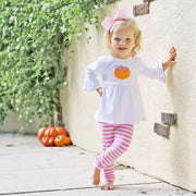 Pumpkin Sophia Pink Stripe Legging Set