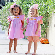 Pumpkin Pink Gingham Maeve Dress