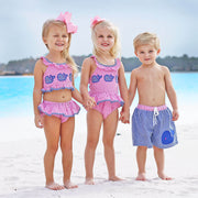 Three Whale Pink Gingham Two Piece