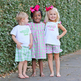 Pink and Green Plaid Maeve Dress