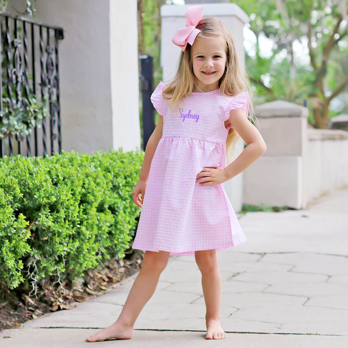 Light Pink Plaid Anna Dress Light Pink Plaid Anna Dress