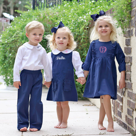 Navy Corduroy Olivia Dress