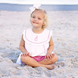 White and Pink Gingham Bloomer Set