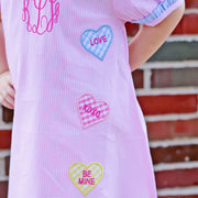 Pink Conversation Heart Sally Dress
