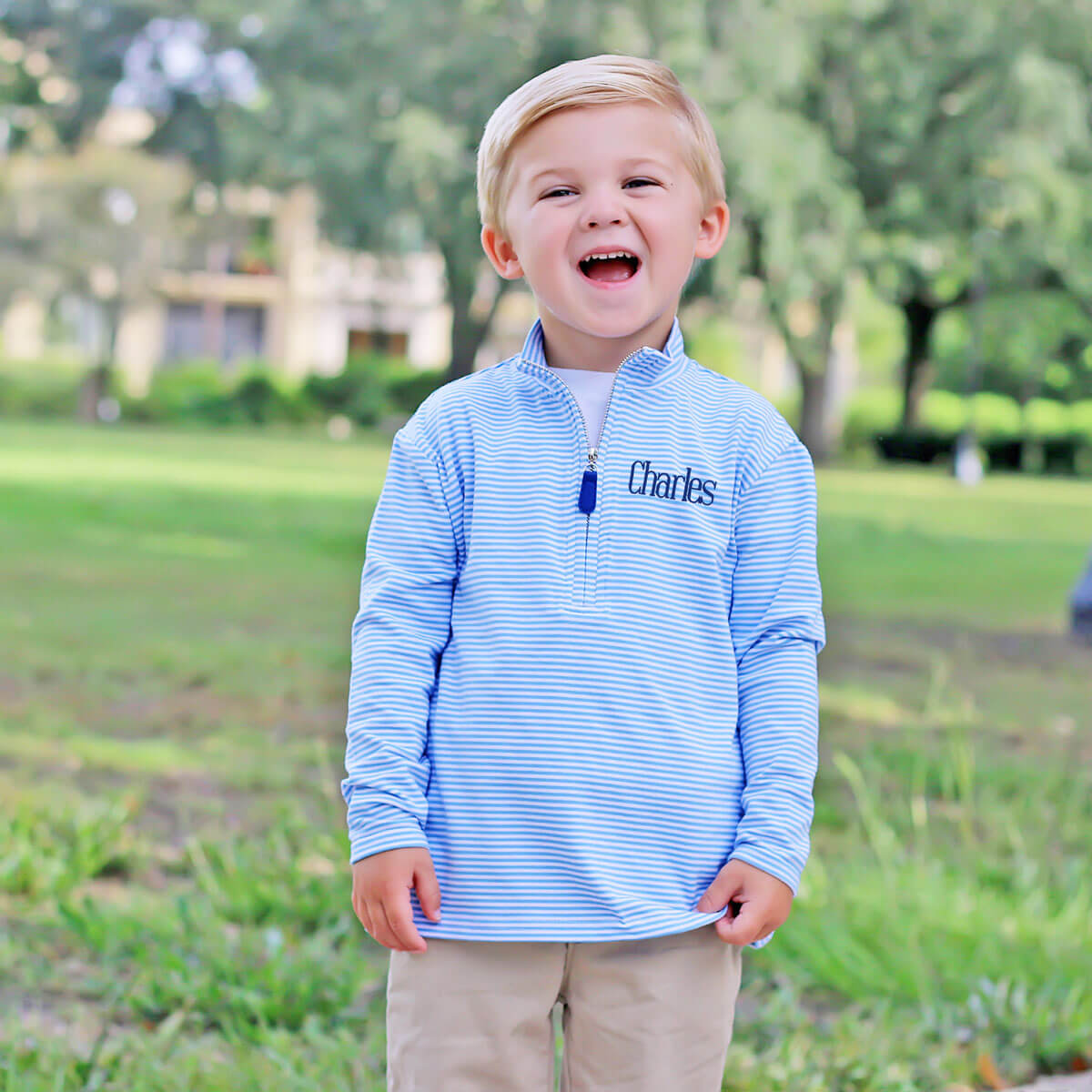Boy Half Zip Pullover – Classic Whimsy