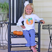 Pumpkin Royal Stripe Milly Pant Set
