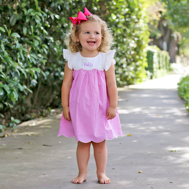 Maxi Dress Easter Dresses Size 12 Pink Gingham Scalloped Amelia Dress Classic Whimsy Maxi Dress Easter Dresses Size 12 Pink Gingham Scalloped Amelia Dress Classic Whimsy