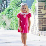 Pink Velvet Maddie Dress