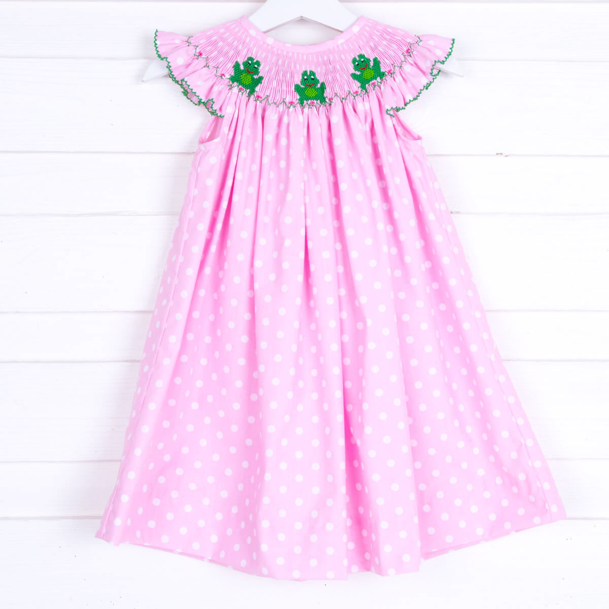 pink frog dress Girl's Little Leap Frog Dress in Pink size 8