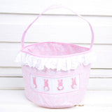 Pink Floral Easter Basket