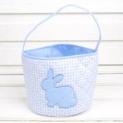 Blue Windowpane Easter Basket
