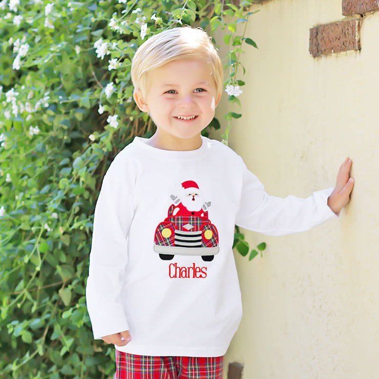 Here Comes Santa! White Long Sleeve Shirt