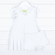 White Ruffle Tennis Dress