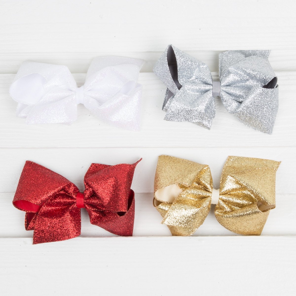 Party Glitter Overlay Bow