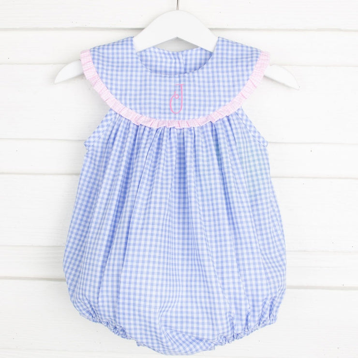 Pacific Blue Lindsey Bubble Gingham