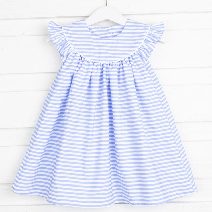 Cornflower Blue Stripe Lucy Dress 