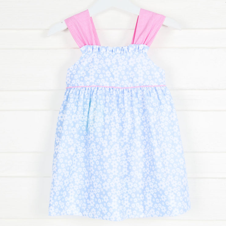 Blue Daisy Print Stella Dress